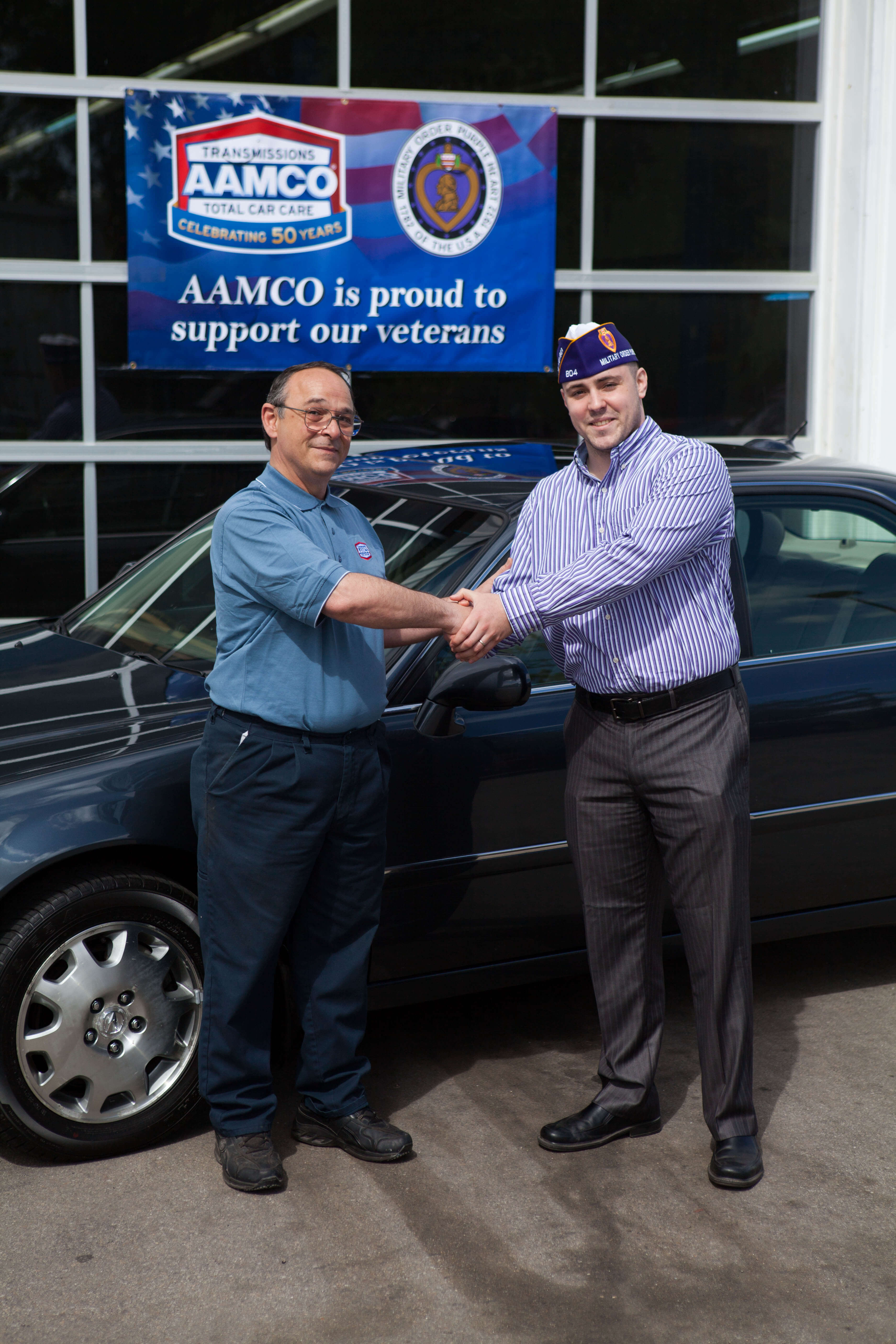 Rockingham County Iraq War Veteran Enjoys Free Car Repairs from AAMCO of Manchester
