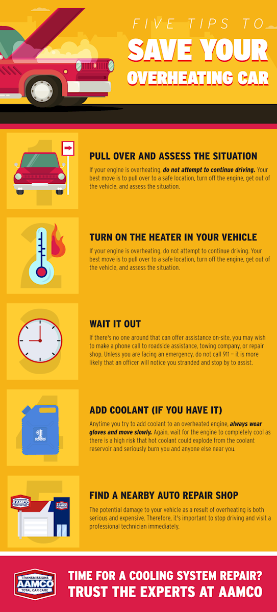 how to drive an overheating car