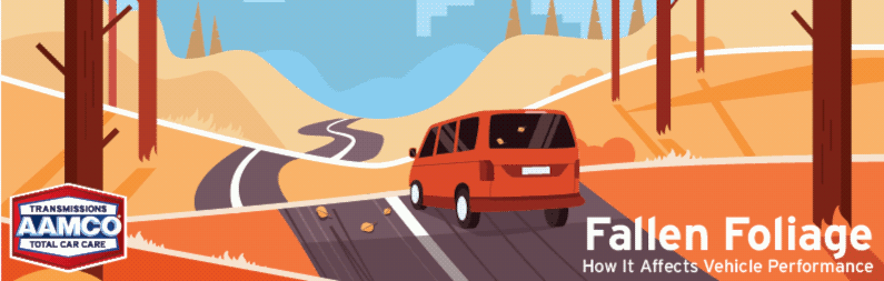 Vector graphic of a car driving down a winding road - banner