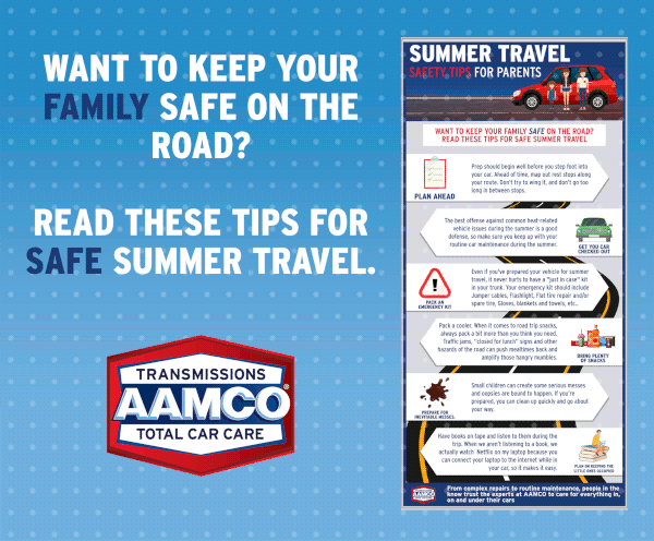 AAMCO illustration for Tips for Safe Summer Travel