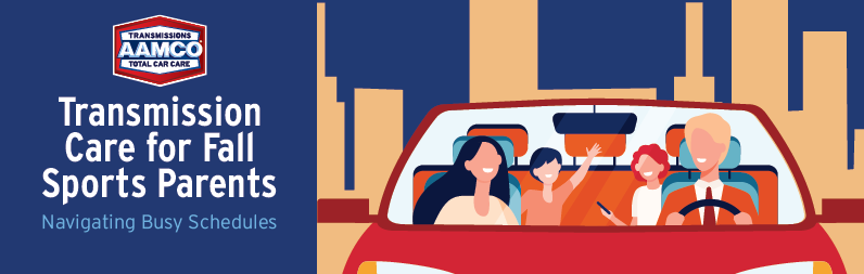 Graphics showing a parent and child in a car